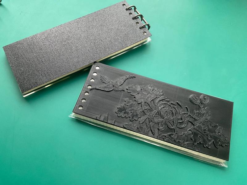 3D Printed Cultural and Creative DIY Loose-leaf Stationery - Chinese Style Hollow Carving