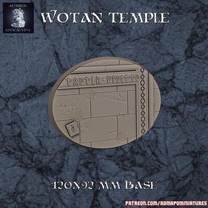 Wotan Temple 120x92mm base (pre-supported)