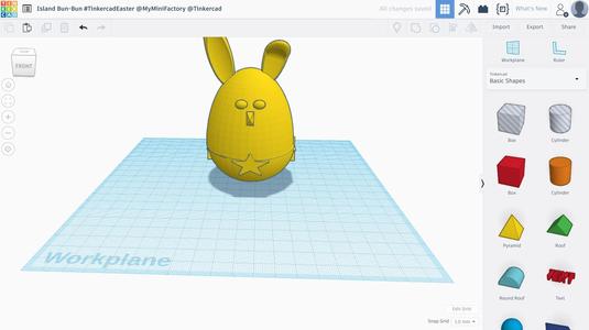 Island Bun-Bun #TinkercadEaster @MyMiniFactory @Tinkercad