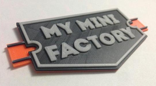 3Color MyMinifactory 3D Logo
