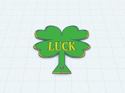 Four Leaf Clover Luck Key Chain
