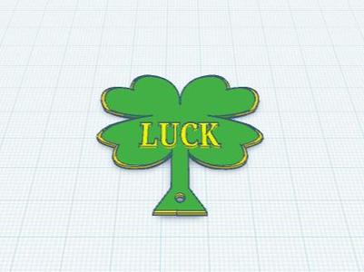 Four Leaf Clover Luck Key Chain