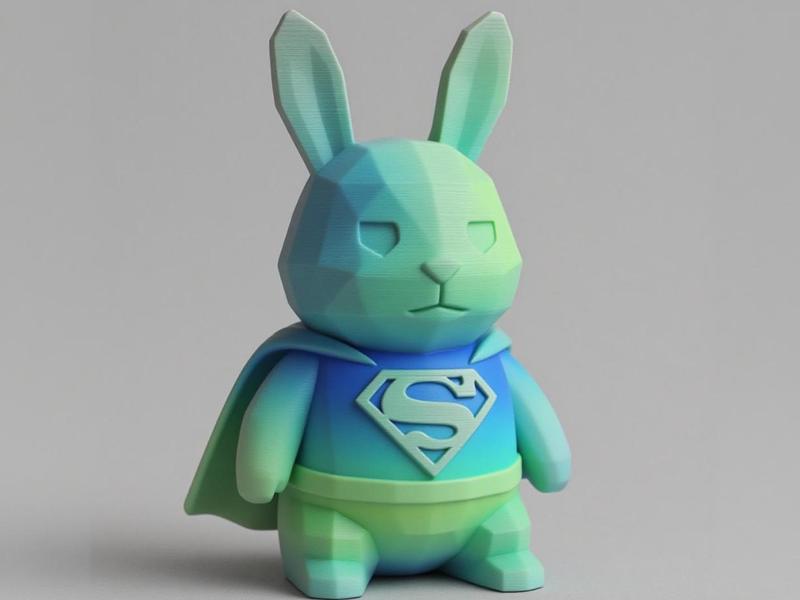 Adorable Superhero Bunny