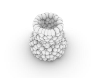 "BubbleCore" - Organic 3D Cloud Cell Vase