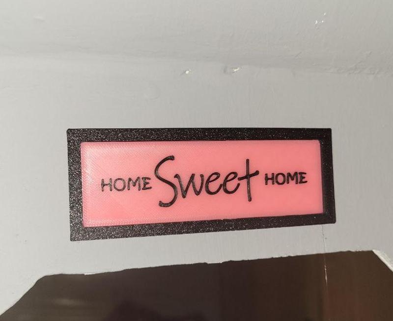 Doll House Home Sweet Home Sign