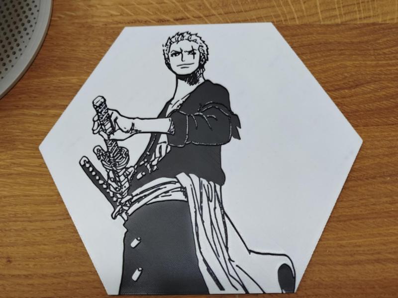 One Piece Hueforge Hexagon Zoro