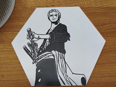 One Piece Hueforge Hexagon Zoro