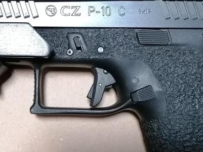 CZ P-10 S/C/F flat face trigger with short pre-travel