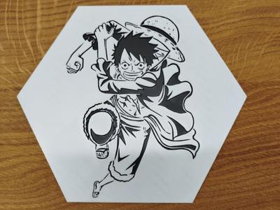 One Piece Hueforge Hexagon Ruffy