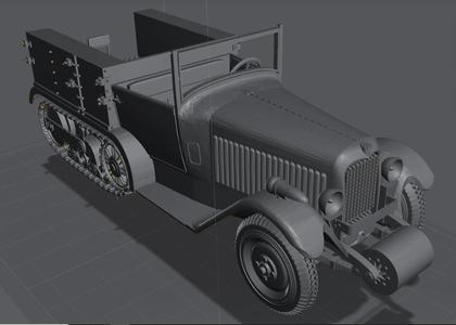 Citroën-Kégresse P-17 - french half-track