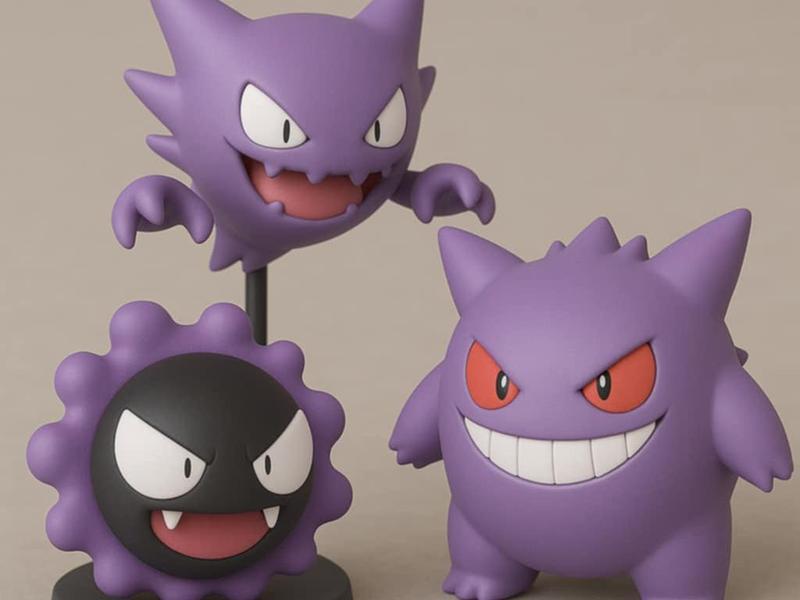 Gastly, haunter, gengar