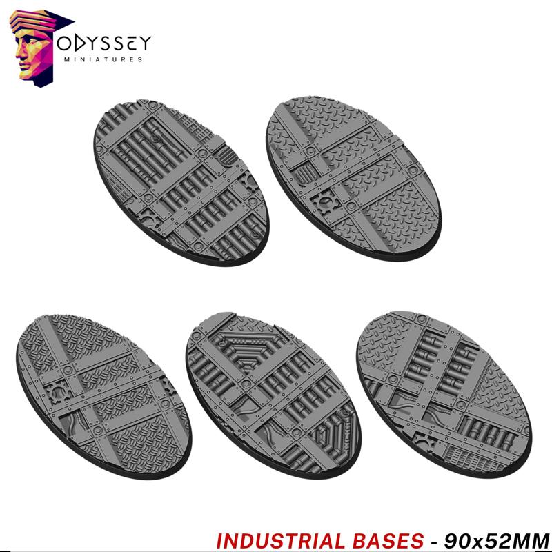 Industrial Bases - Oval 90x52mm
