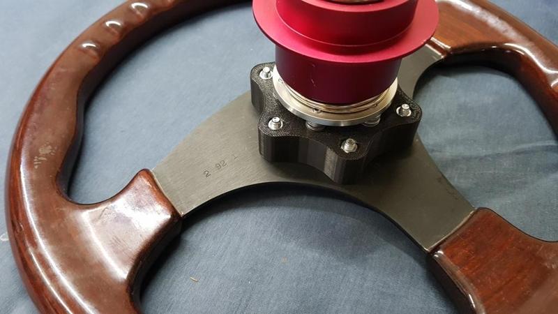 Fanatec hub QR 52mm to 74mm wheel adapter