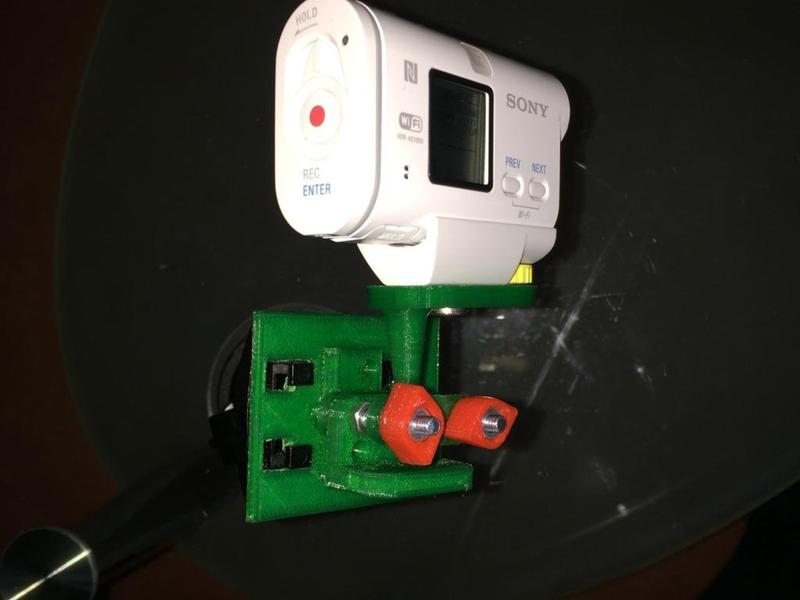 Sony HDR-AS100V Cam Mount (with Adapter for car phone holder)
