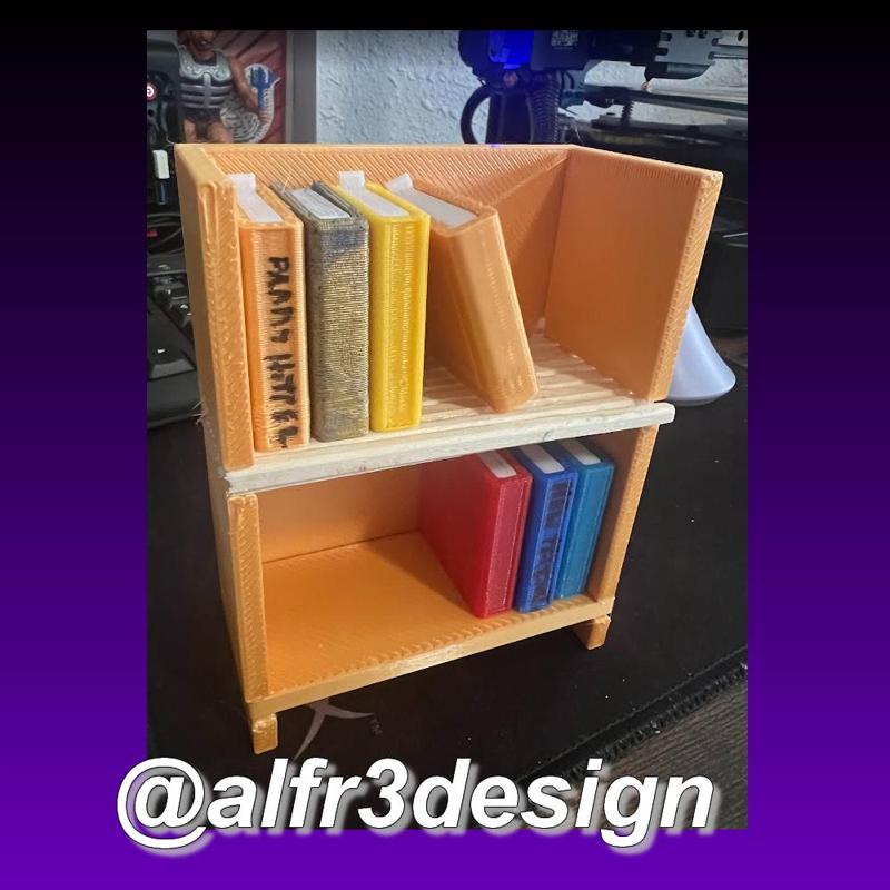 Library for secret microsd mini books