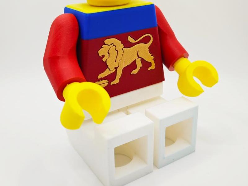 AFL Brick Man - Brisbane Lions Guernsey (500%)