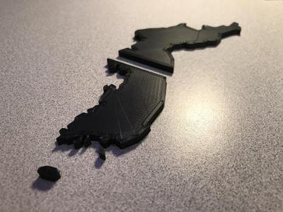 Drawing Korea map for white board