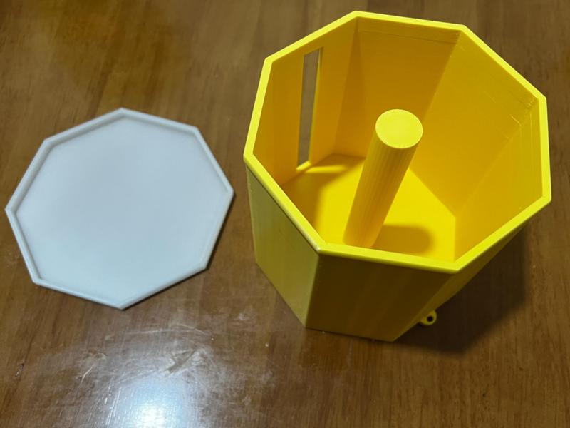 An ordinary paper towel holder