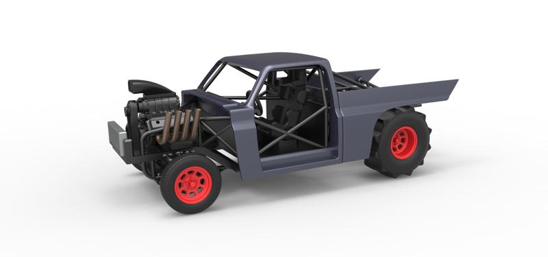 Diecast Dirt Dragster truck Scale 1:25
