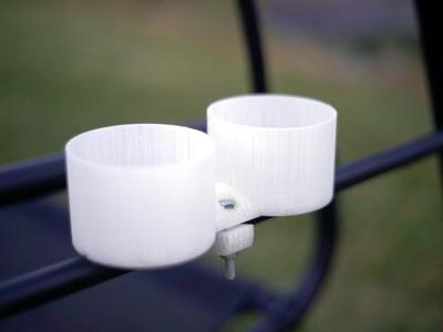 Double Cup Holder for a Porch Swing