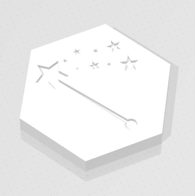 D2 - Magic Wand Symbol Logo