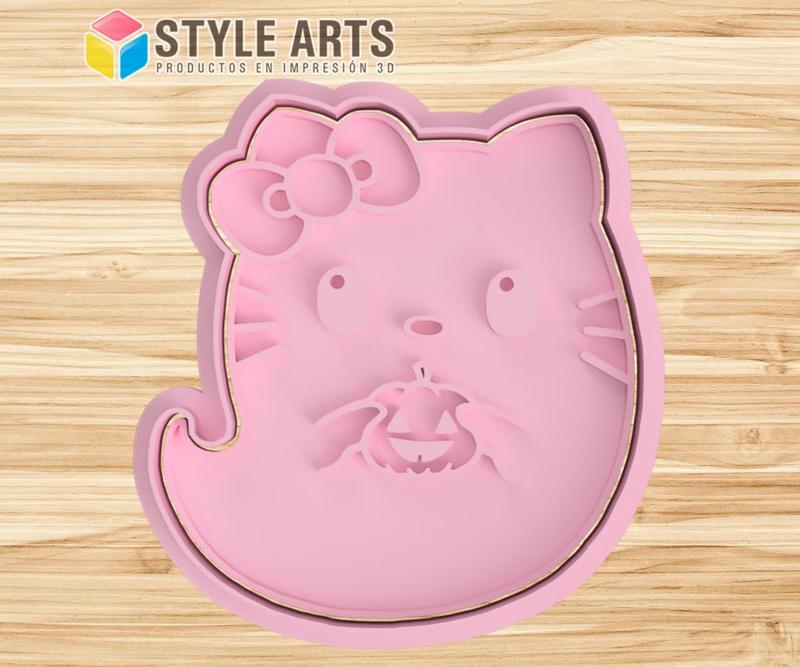 Hello Kitty Ghost Ghost cookie cutter - Halloween Cookies