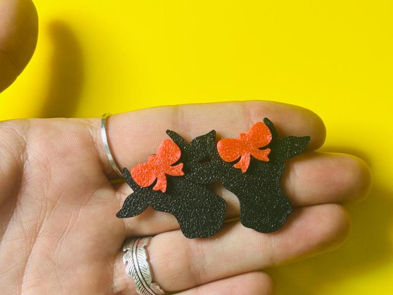 Coquettish Cow Earrings