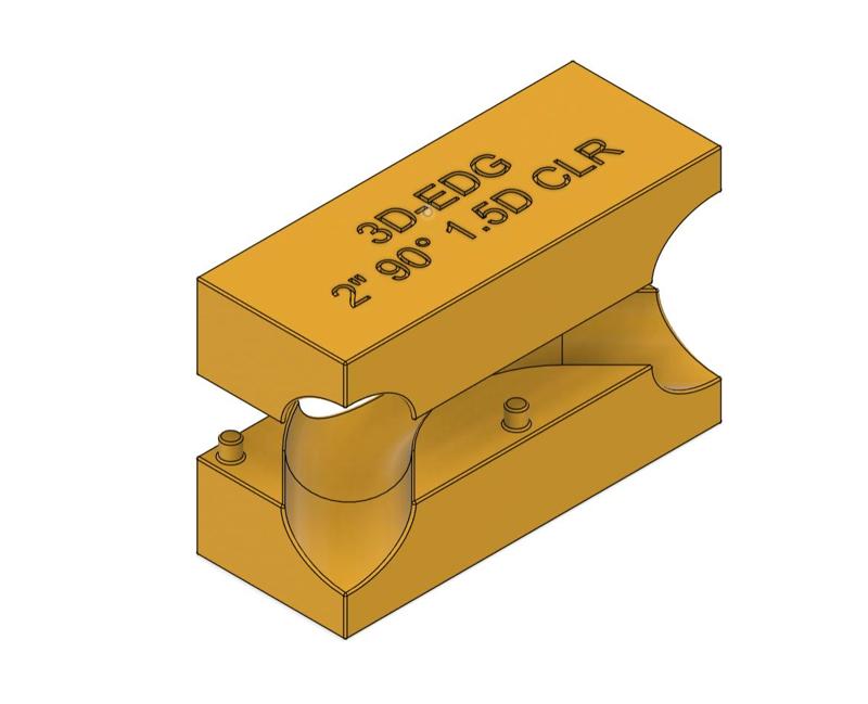 2" MANDREL BEND 90 DEGREE X PIPE JIG