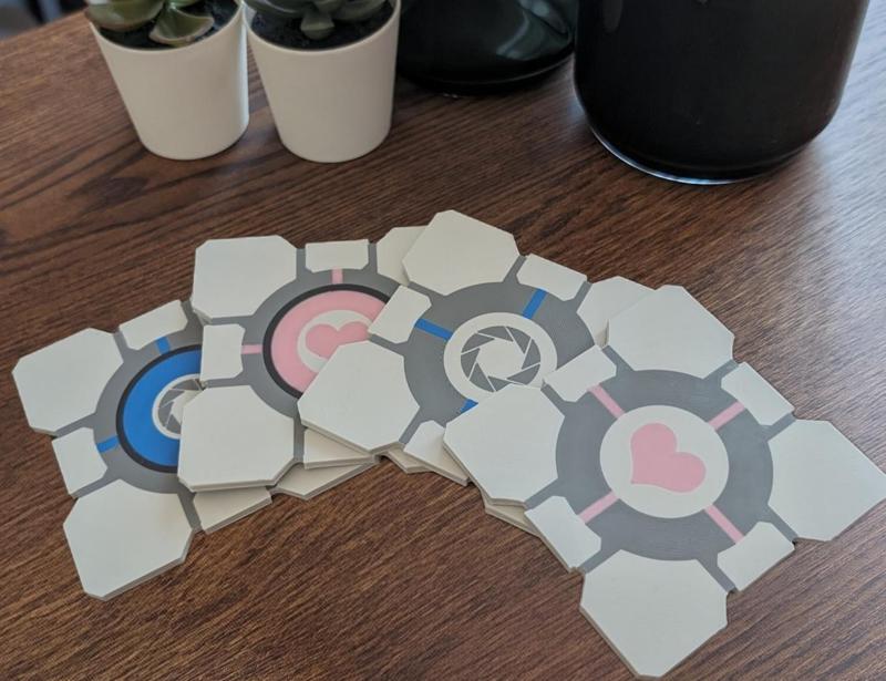Portal Cubes Coasters (AMS)