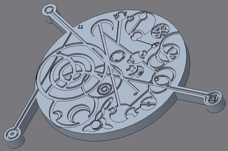 Doctor Who Gallifreyan coaster
