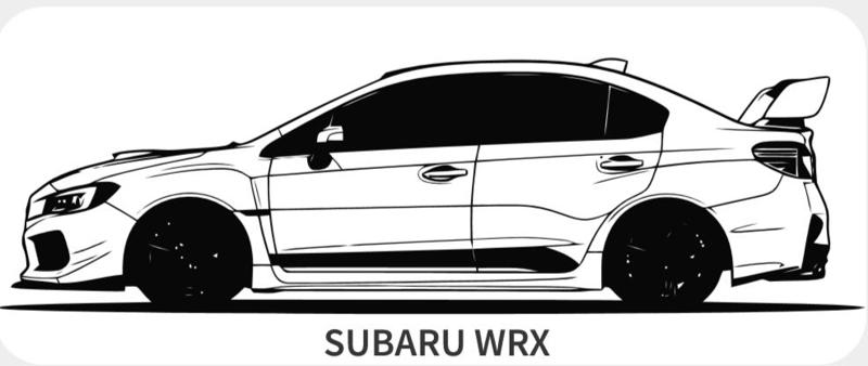 WALL ART SUBARU WRX