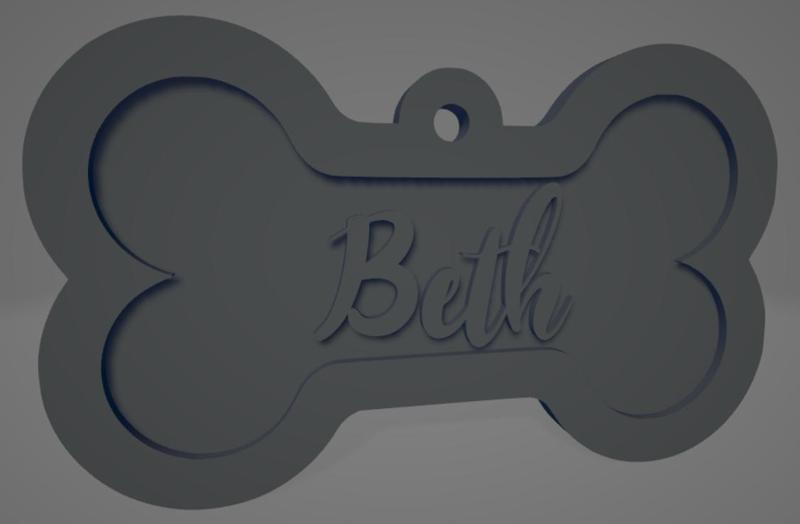 Bicolor Dog Collar "Beth" - Collar bicolor para perro "Beth"