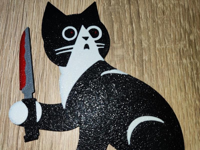 Halloween spooky cat