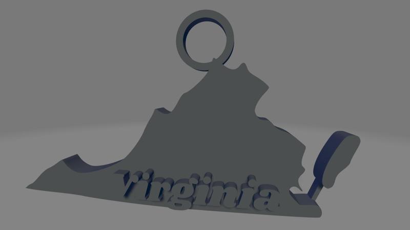 Virginia Keychain