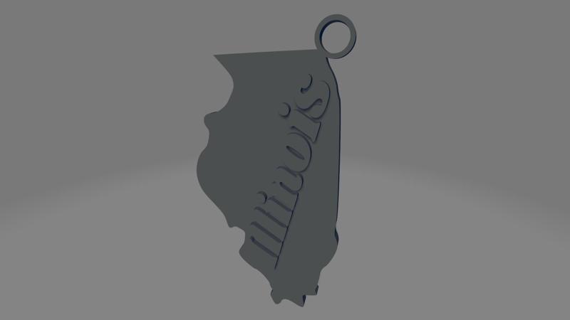 Illinois Keychain