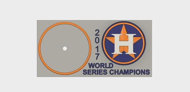 HOUSTON ASTROS CLOCK
