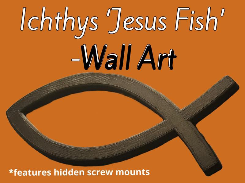 Ichthys 'Jesus Fish' Wall Art
