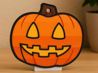Halloween Pumpkin - 2D keychain