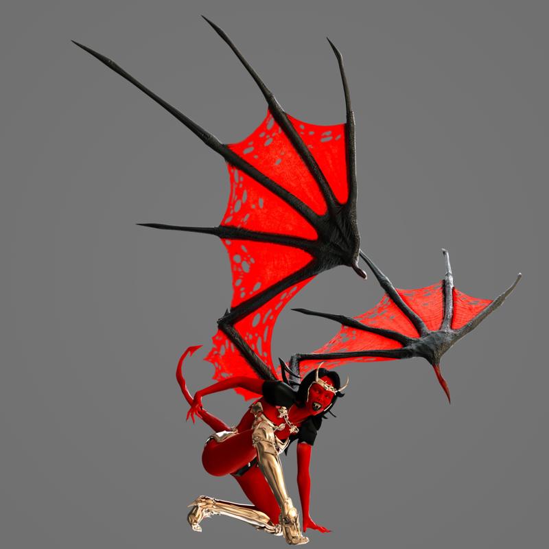 Female Demon Girl Succŭbus Statuette