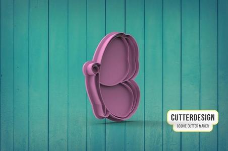 Side Butterfly Side Butterfley Cookie Cutter