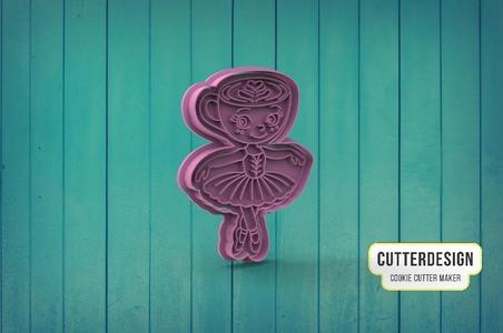 Ballerina Capuchina Cookie Cutter M2
