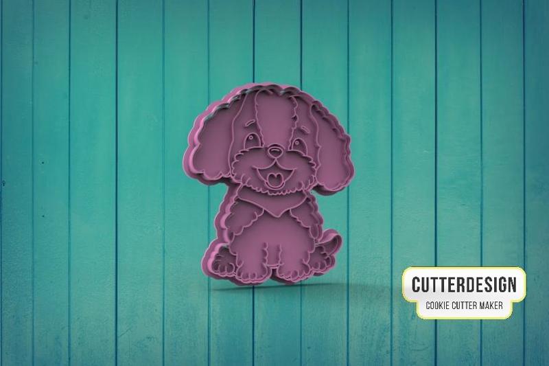 Cockapoo Cookie Cutter Dog