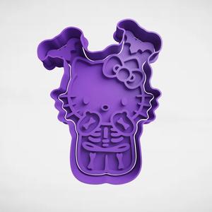 Hello kitty skeleton halloween