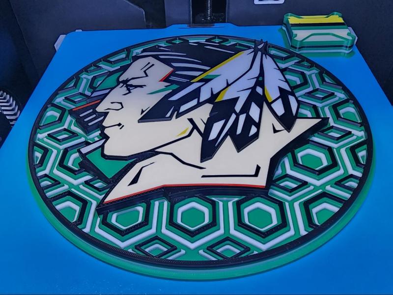 UND Fighting Sioux Dimensional Mosaic