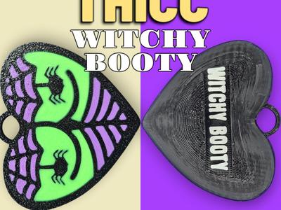 THICC Witchy Booty Heart Butt Pendant
