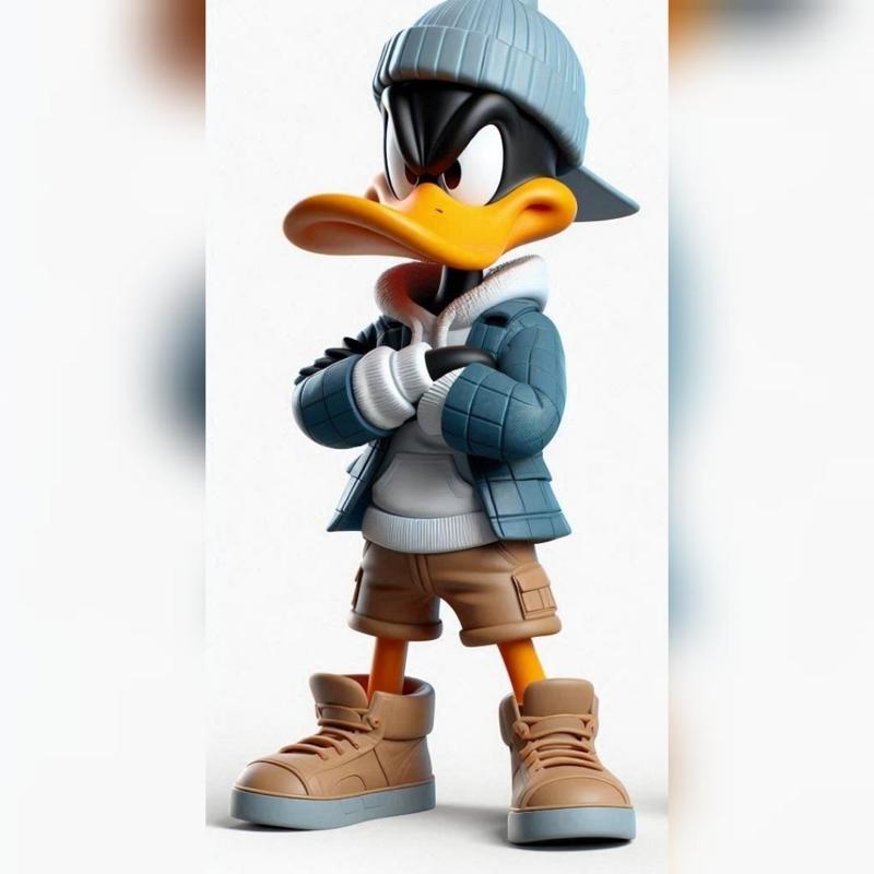 Urban Vibes / Urban daffy duck 04/ art toy / fan art / looney tunes / magic makes