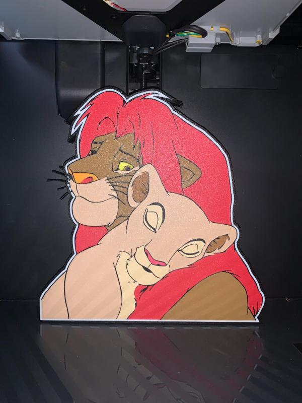 Simba und Nala LED Lightbox