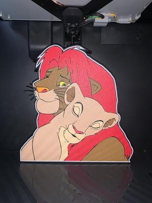 Simba und Nala LED Lightbox