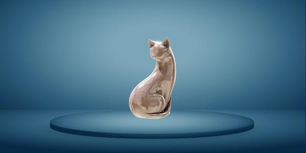 Minimalist Cat Figurine - Elegance in its purest Form