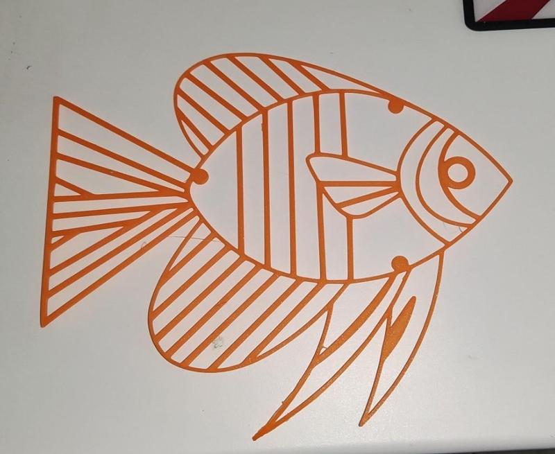 Wall art - 2D line art - Fish
